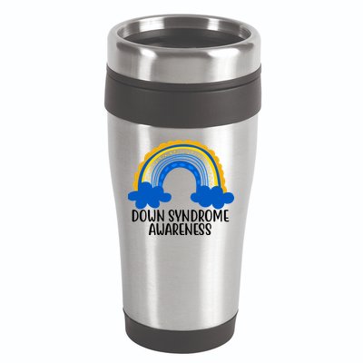 Down Syndrome Awareness Rainbow 16oz Travel Tumbler