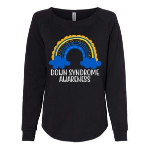 Down Syndrome Awareness Rainbow Womens California Wash Sweatshirt