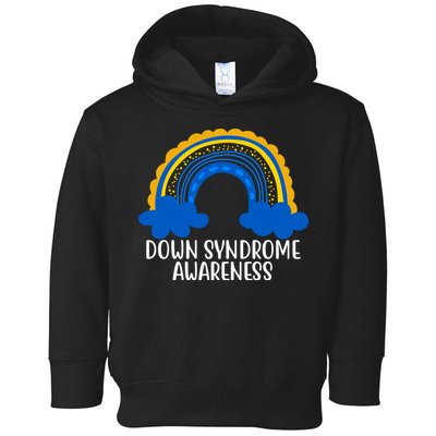 Down Syndrome Awareness Rainbow Toddler Hoodie