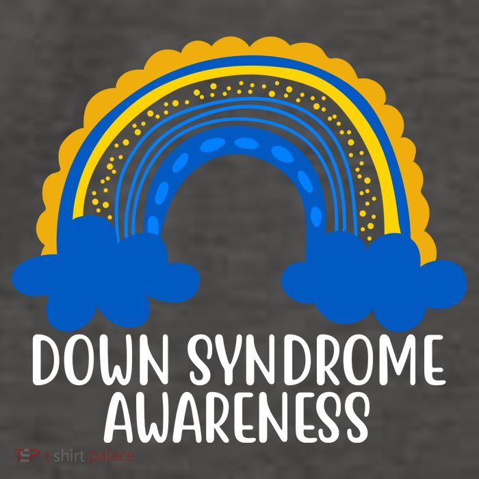 Down Syndrome Awareness Rainbow Vector Backpack