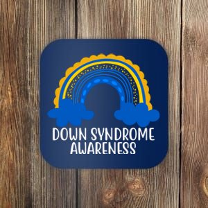 Down Syndrome Awareness Rainbow Coaster