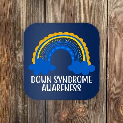 Down Syndrome Awareness Rainbow Coaster