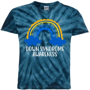 Down Syndrome Awareness Rainbow Kids Tie-Dye T-Shirt