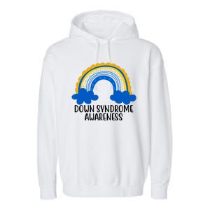 Down Syndrome Awareness Rainbow Garment-Dyed Fleece Hoodie