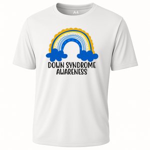 Down Syndrome Awareness Rainbow Cooling Performance Crew T-Shirt