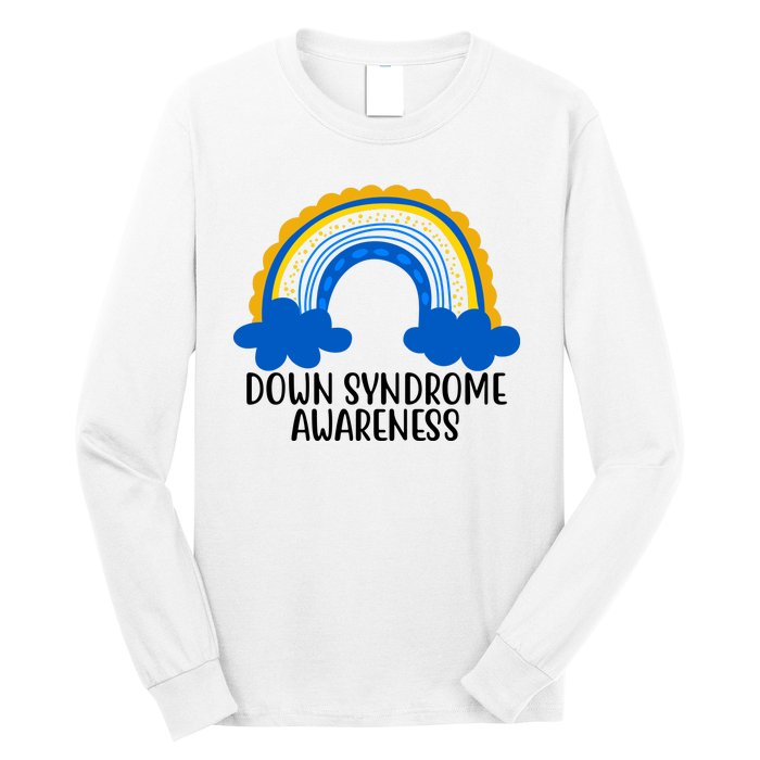 Down Syndrome Awareness Rainbow Long Sleeve Shirt