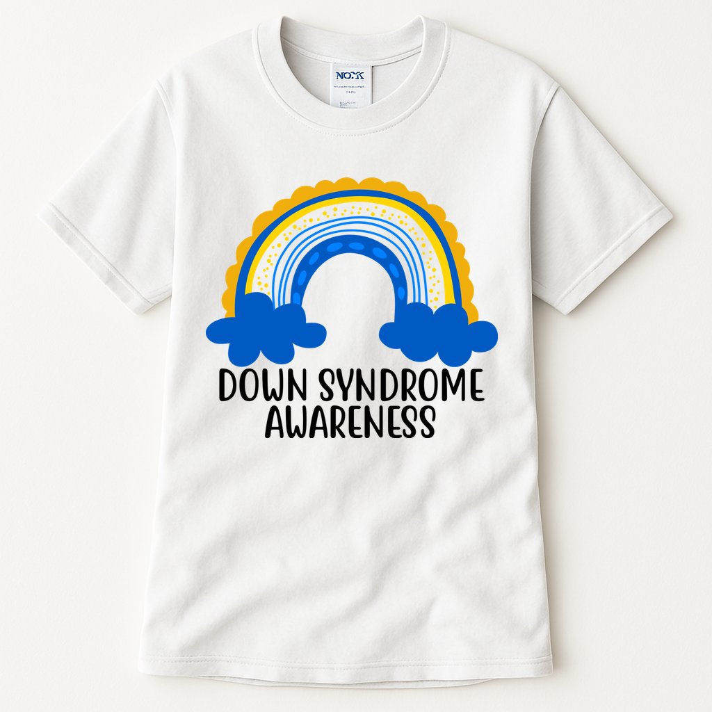Down Syndrome Awareness Rainbow Tall T-Shirt