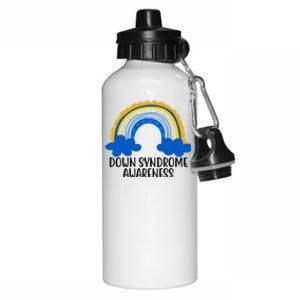 Down Syndrome Awareness Rainbow Aluminum Water Bottle