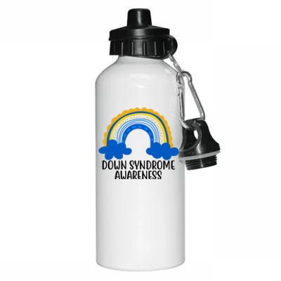 Down Syndrome Awareness Rainbow Aluminum Water Bottle