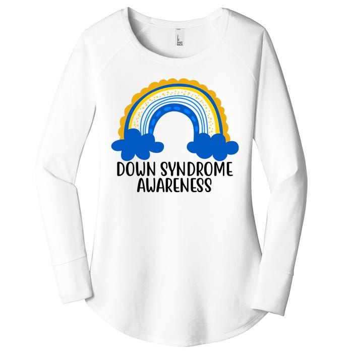 Down Syndrome Awareness Rainbow Women's Perfect Tri Tunic Long Sleeve Shirt