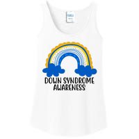 Down Syndrome Awareness Rainbow Ladies Essential Tank