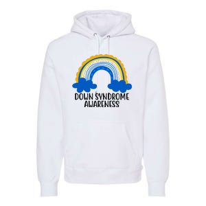 Down Syndrome Awareness Rainbow Premium Hoodie