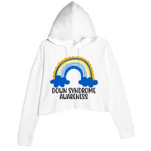 Down Syndrome Awareness Rainbow Crop Fleece Hoodie