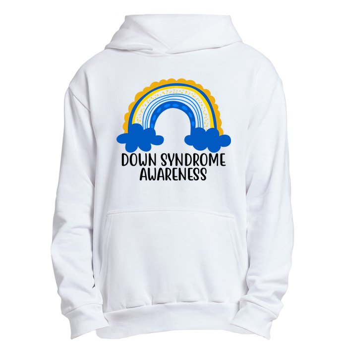 Down Syndrome Awareness Rainbow Urban Pullover Hoodie