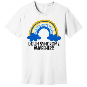 Down Syndrome Awareness Rainbow Premium T-Shirt