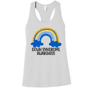 Down Syndrome Awareness Rainbow Women's Racerback Tank