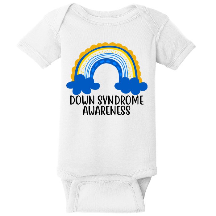 Down Syndrome Awareness Rainbow Baby Bodysuit