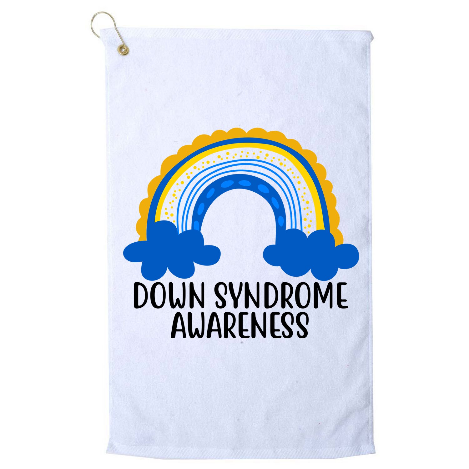 Down Syndrome Awareness Rainbow Golf Towel