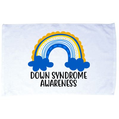 Down Syndrome Awareness Rainbow Microfiber Hand Towel