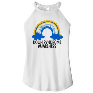 Down Syndrome Awareness Rainbow Women's Perfect Tri Rocker Tank