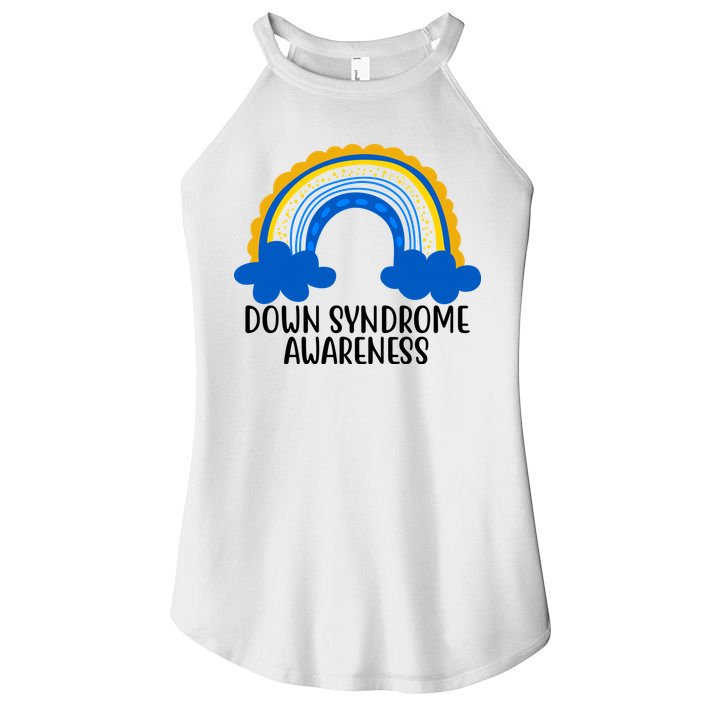Down Syndrome Awareness Rainbow Women's Perfect Tri Rocker Tank