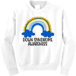 Down Syndrome Awareness Rainbow Kids Sweatshirt