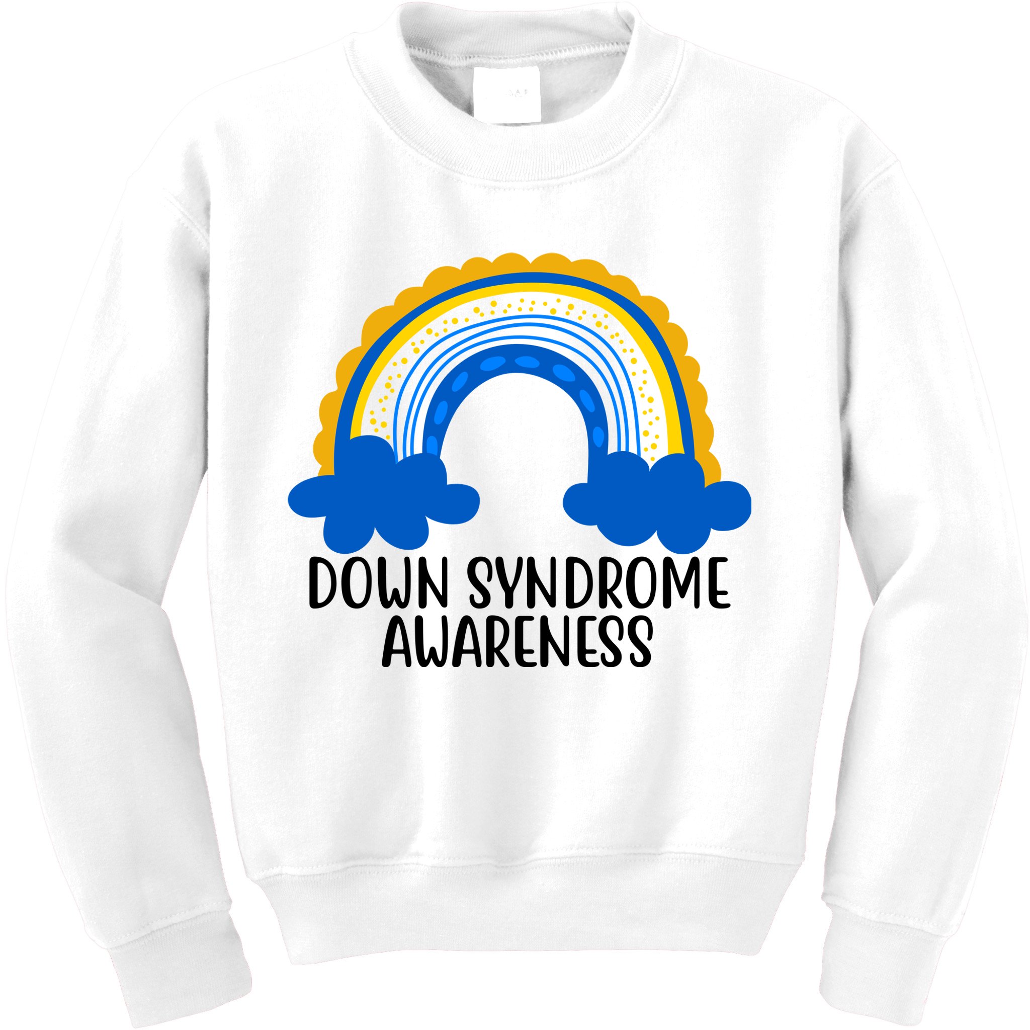 Down Syndrome Awareness Rainbow Kids Sweatshirt