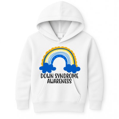 Down Syndrome Awareness Rainbow Kids Hoodie