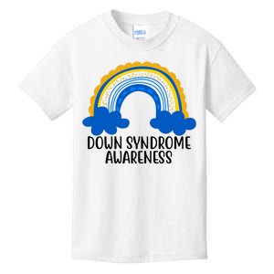 Down Syndrome Awareness Rainbow Kids T-Shirt