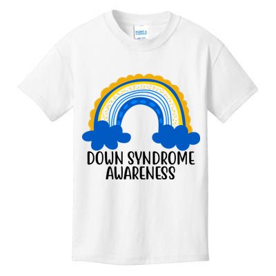 Down Syndrome Awareness Rainbow Kids T-Shirt
