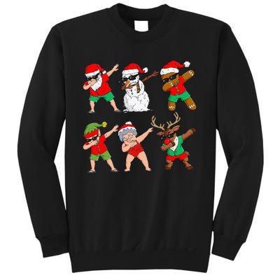 Dabbing Santa And Friends Christmas In July Xmas Sweatshirt