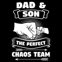 Dad Son A Perfect Chaos Team Father Gift Wool Snapback Cap