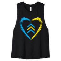 Down Syndrome Awareness Arrows Trisomy 21 T21 Women's Racerback Cropped Tank