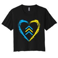 Down Syndrome Awareness Arrows Trisomy 21 T21 Women's Crop Top Tee