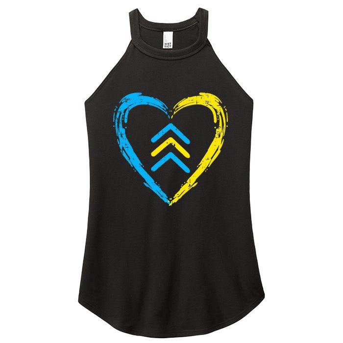 Down Syndrome Awareness Arrows Trisomy 21 T21 Women's Perfect Tri Rocker Tank