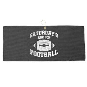 Distressed Saturdays Are For Football College Football Fan Gift Large Microfiber Waffle Golf Towel