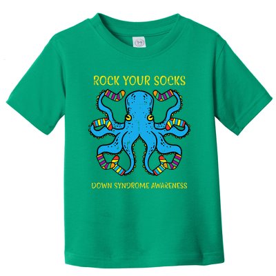 Down Syndrome Awareness Octopus Rock Your Sock Toddler T-Shirt