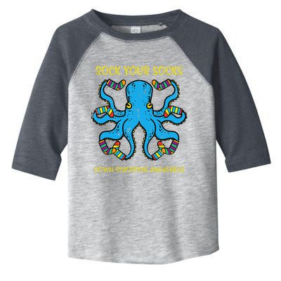 Down Syndrome Awareness Octopus Rock Your Sock Toddler Fine Jersey T-Shirt