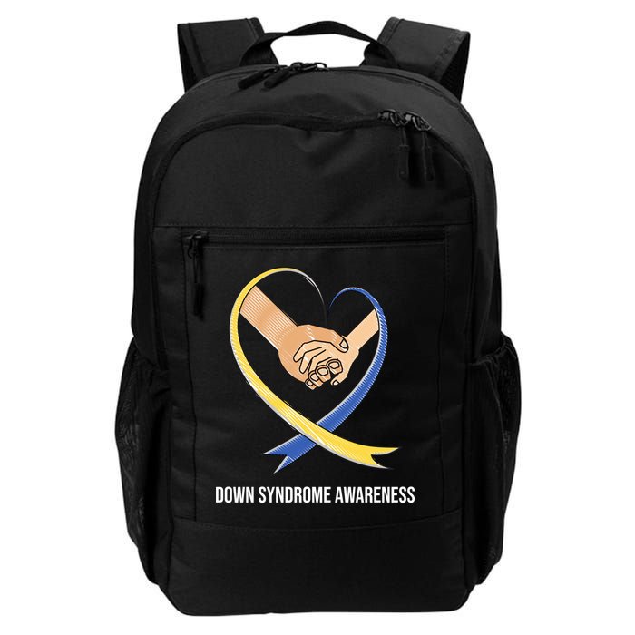 Down Syndrome Awareness Support Heart Ribbon Backpack