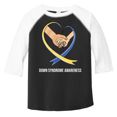 Down Syndrome Awareness Support Heart Ribbon Toddler Fine Jersey T-Shirt