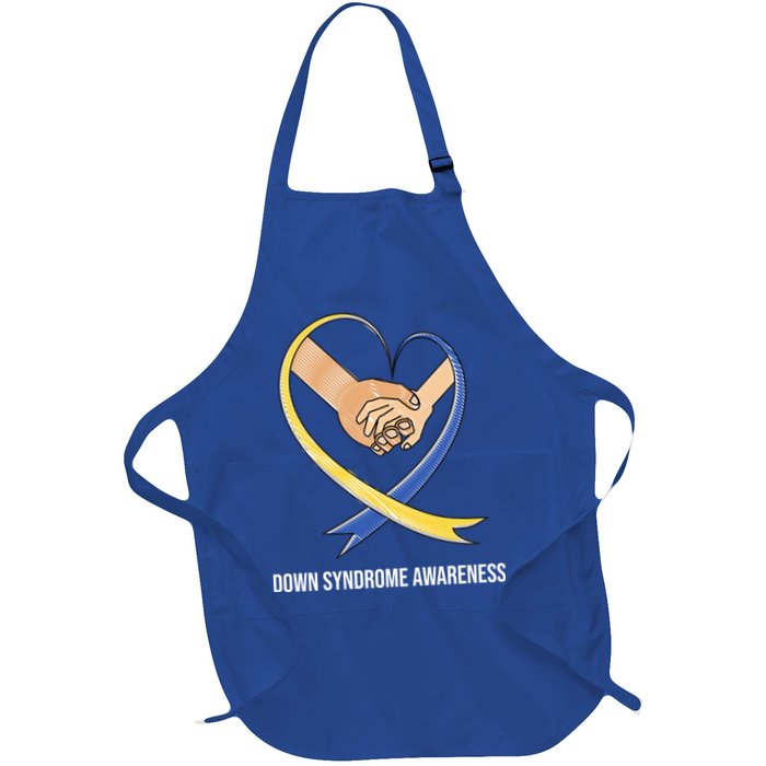 Down Syndrome Awareness Support Heart Ribbon Apron