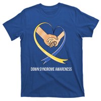 Down Syndrome Awareness Support Heart Ribbon T-Shirt