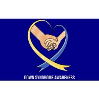 Down Syndrome Awareness Support Heart Ribbon Bumper Sticker