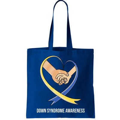 Down Syndrome Awareness Support Heart Ribbon Bag