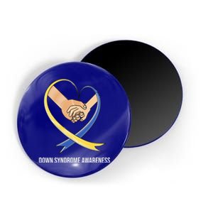 Down Syndrome Awareness Support Heart Ribbon Magnet