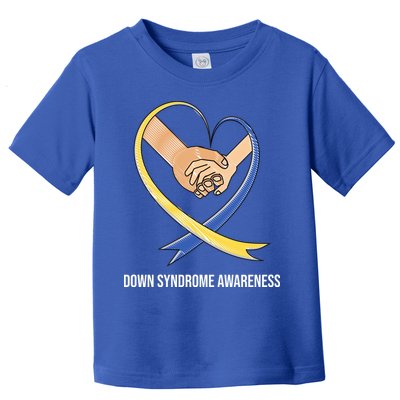 Down Syndrome Awareness Support Heart Ribbon Toddler T-Shirt