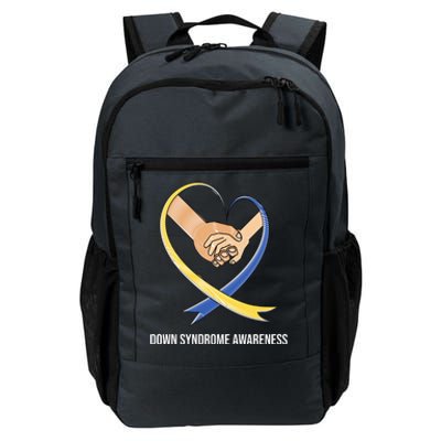 Down Syndrome Awareness Support Heart Ribbon Daily Commute Backpack