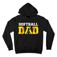 Dad Softball Apparel Yellow Softball Dad Hoodie