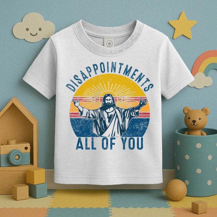 Disappointments Sarcastic All Of You Christian Jesus Funny  Toddler T-Shirt