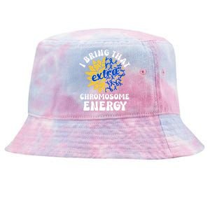 Down Syndrome Awareness For Girl Trisomy 21 Flower Tie-Dyed Bucket Hat